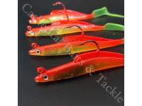 7" Curly Lures Tail Sandee Orange/Yellow colour